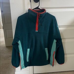 REI x Outdoor Afro Teal Fleece Quarter Zip